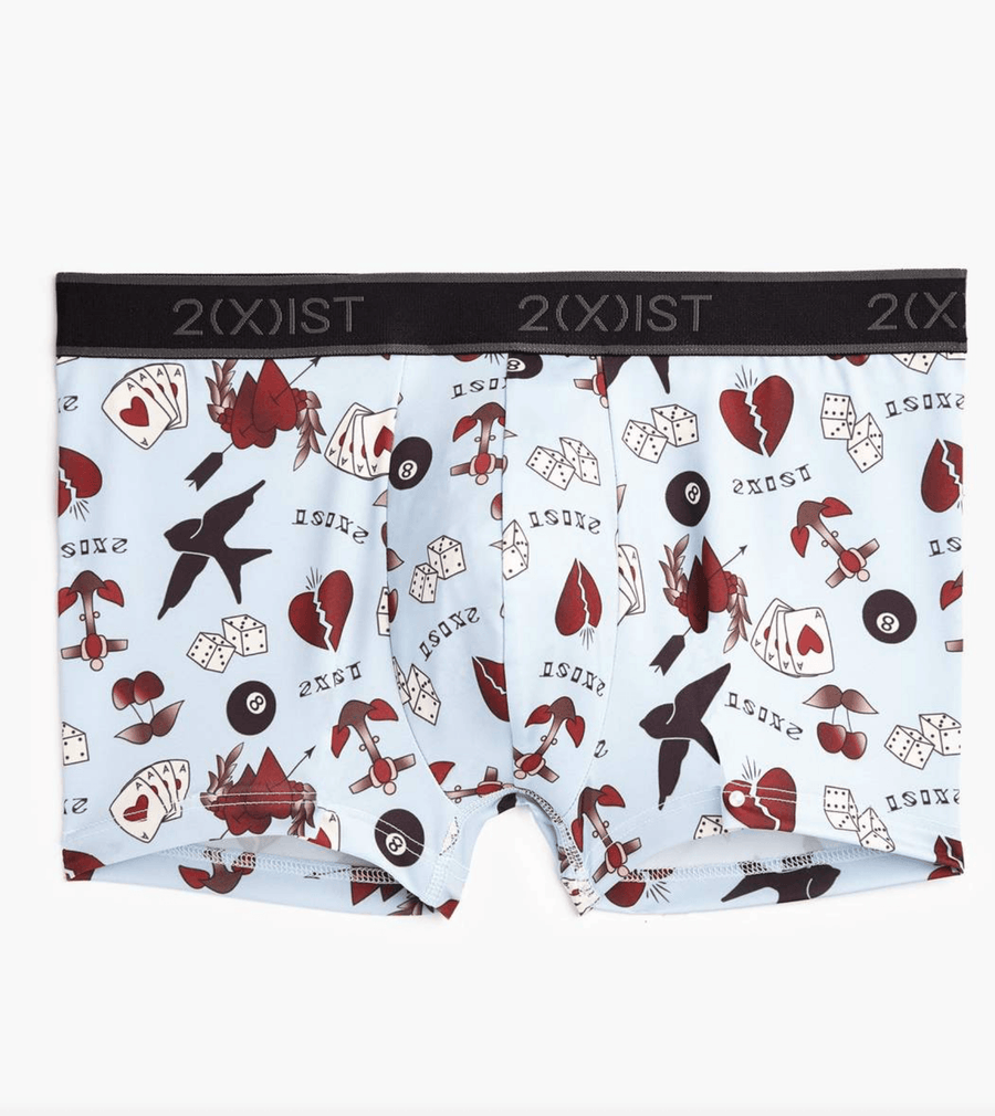 2(X)IST Tattoo Graphic Micro No-Show Trunk