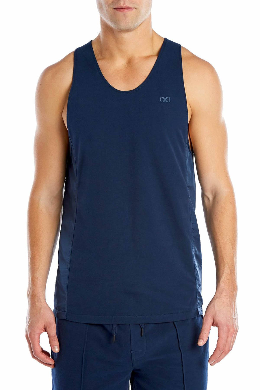 2(X)IST Varisty-Navy Classic Scoop-Neck Tank Top