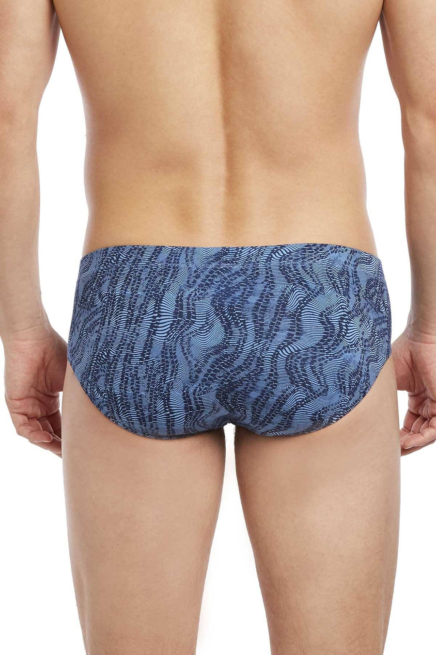 2(X)IST Varsity-Navy Digi-Zebra Print Graphic Cotton Bikini