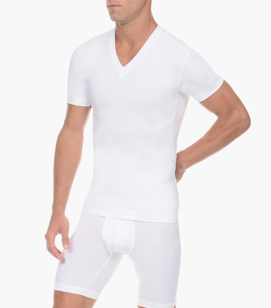 2(X)IST White Shapewear Form V-Neck