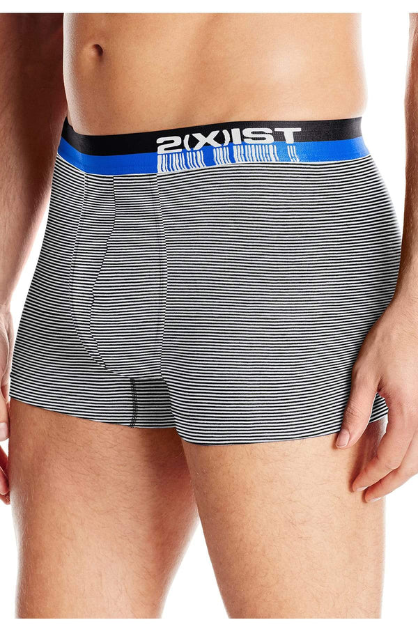 2(X)IST White & Black Stripe Barcode Modal No-Show Trunk