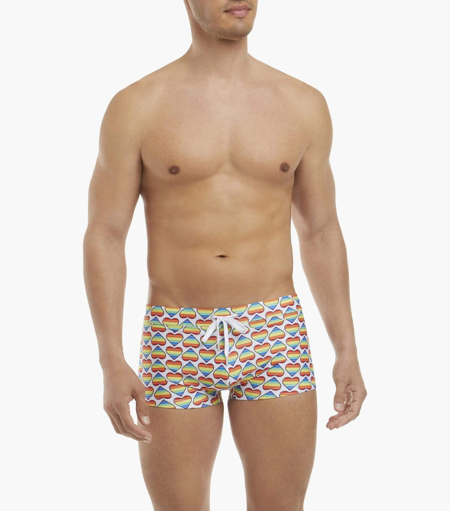 2(X)ist Cabo Pride Hearts Swim Trunks