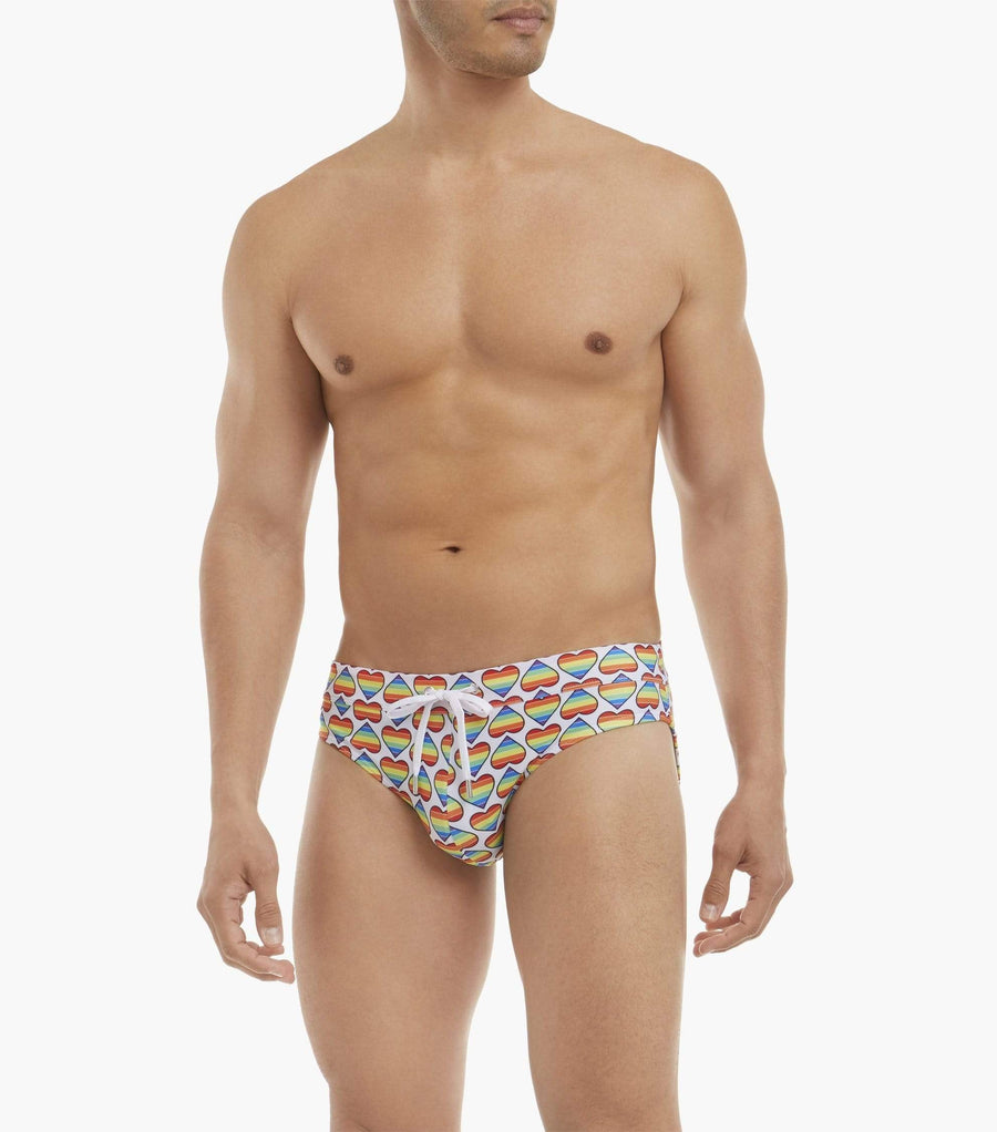 2(X)ist Rio Pride Hearts Swim Brief
