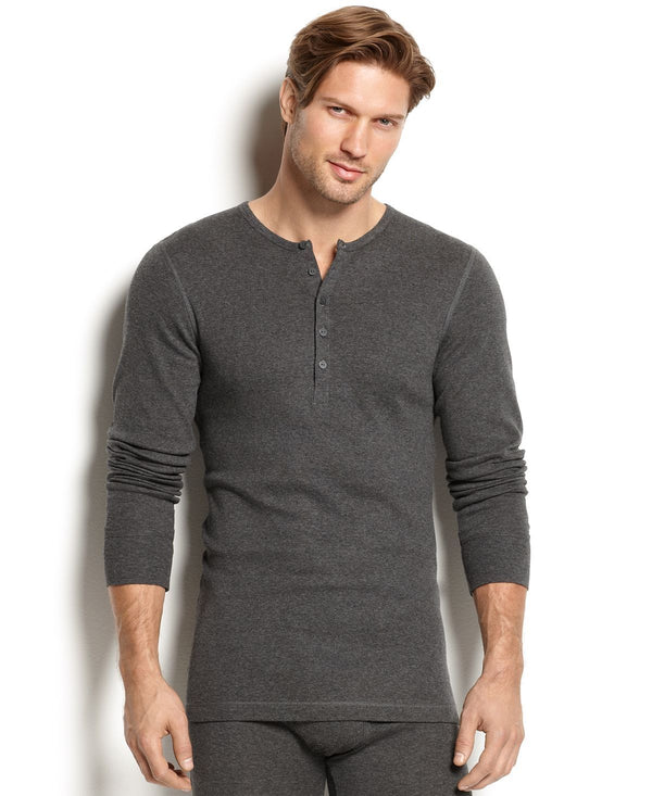 2(x)ist 2(x)ist Essential Range Long-sleeve Henley Charcoal