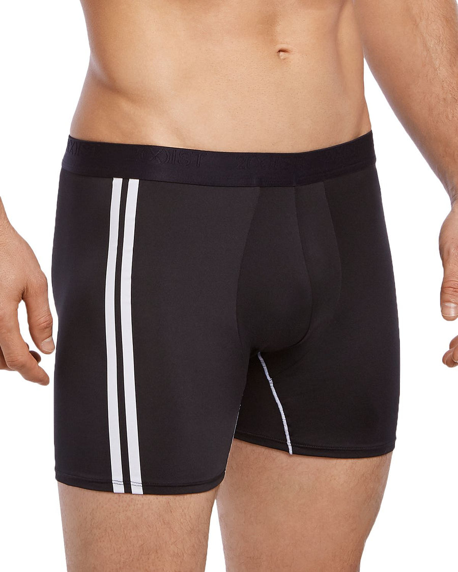 2(x)ist 2(x)ist Stripe Sport Boxer Briefs Black/White