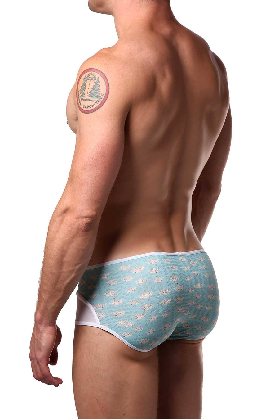 Pikante Mint-Green Paper-Boat Brief