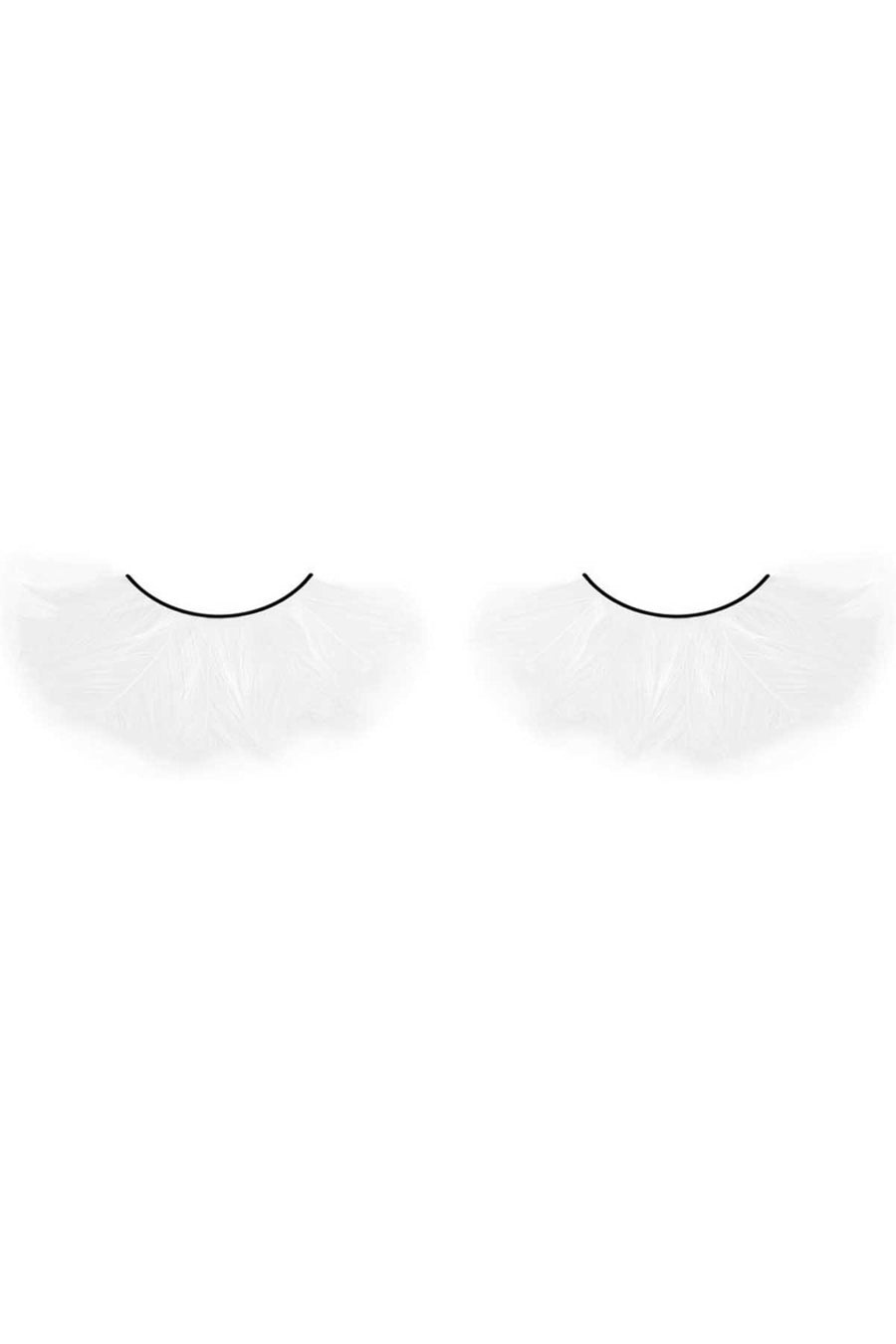 Baci White Paradise Dreams Curled Feather Eyelashes
