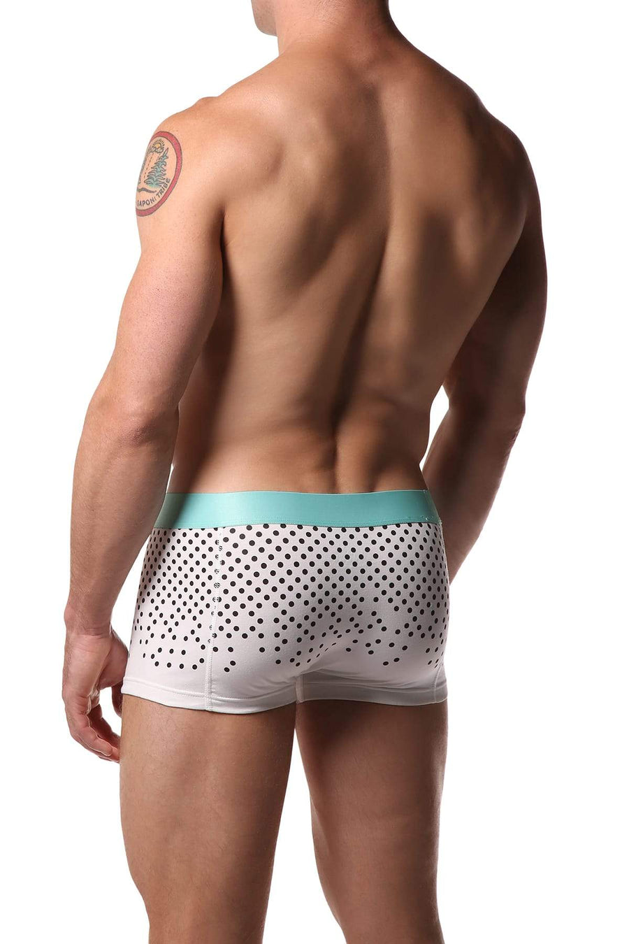 Jam White & Black Polka Dots Boxer Brief