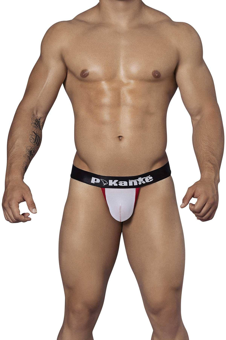 Pikante White/Red Freestyle Jockstrap