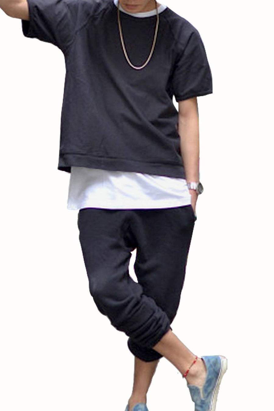 Rxmance Unisex Black Short Sleeve Sweatshirt