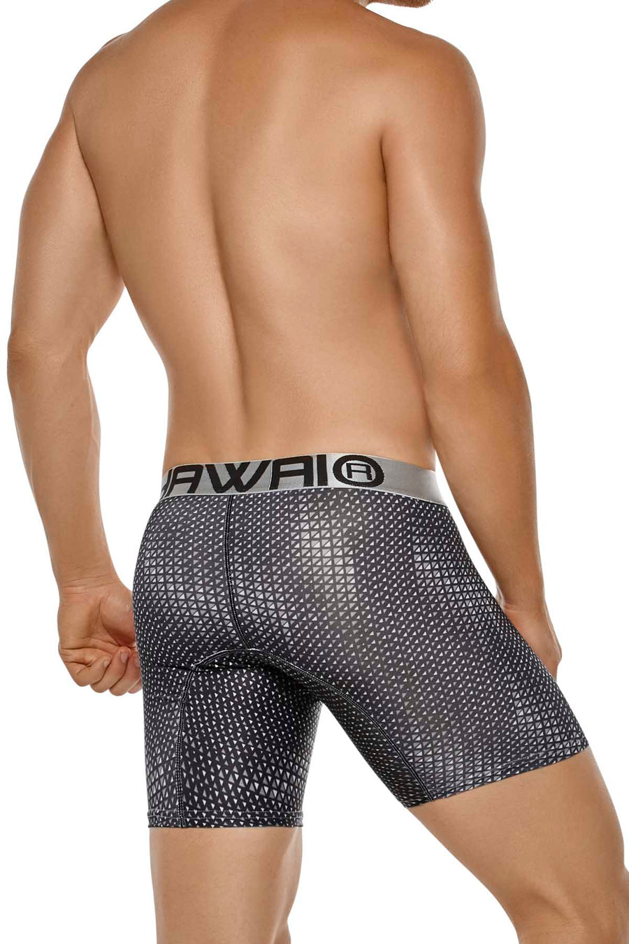 Hawai White Triangle Squares Boxer