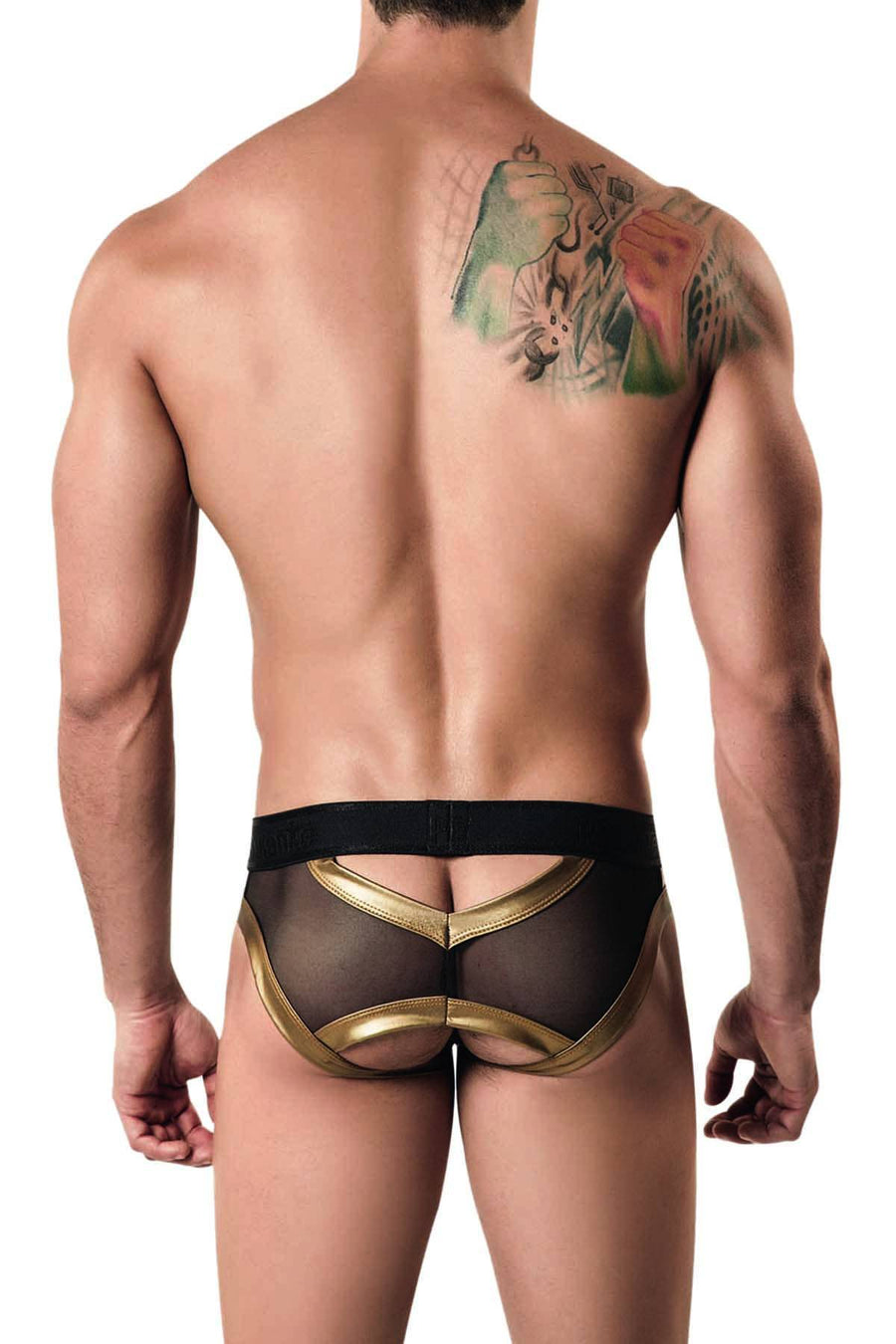 Pikante Gold Exquisiute Mesh Brief