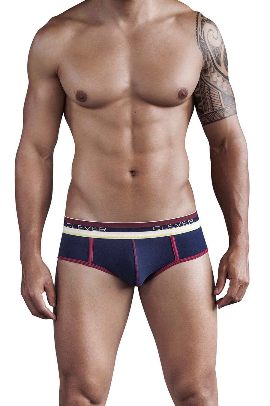 Clever Dark Blue Kwa-Bonga Piping Brief