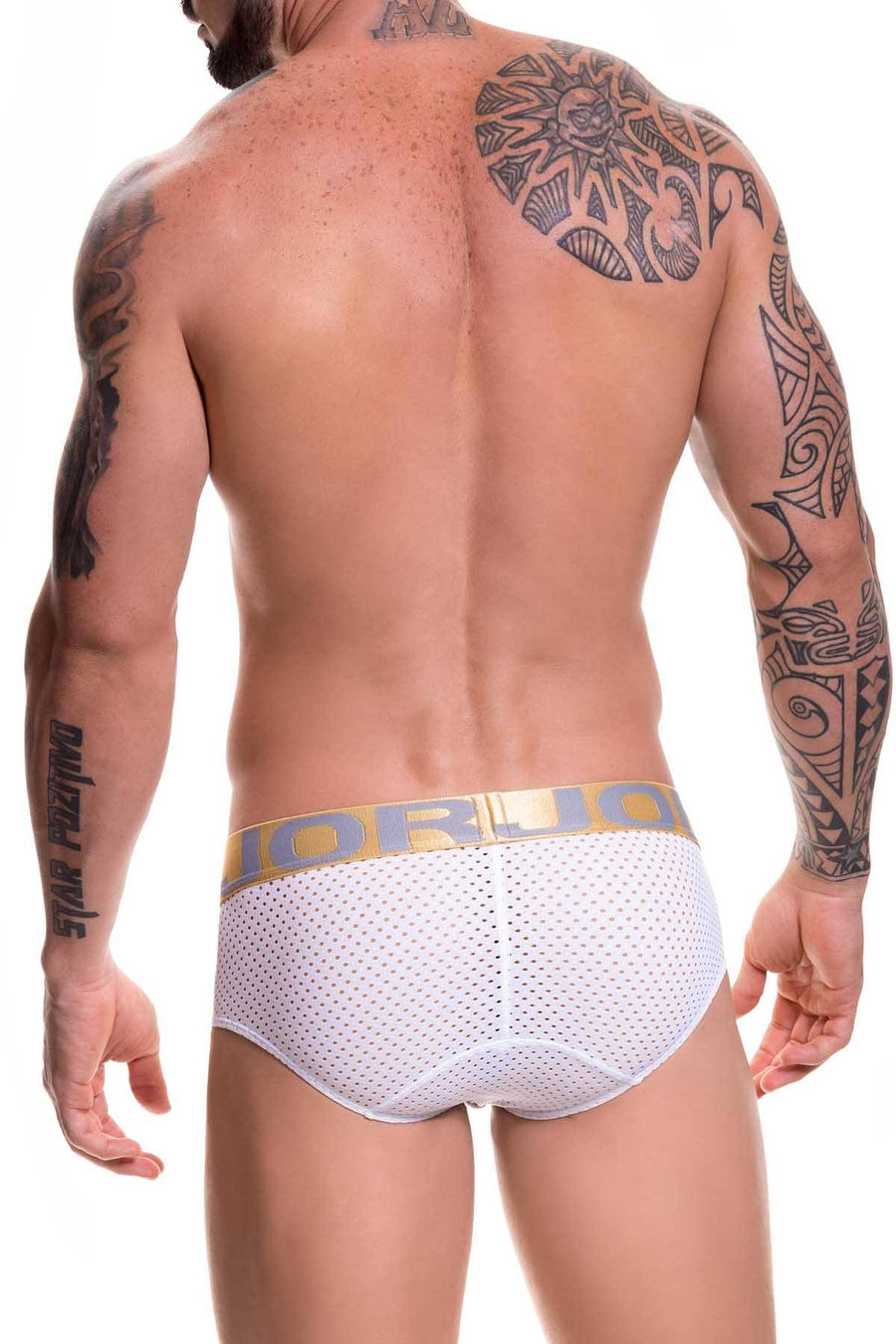 Jor White/Gold Cronos Brief