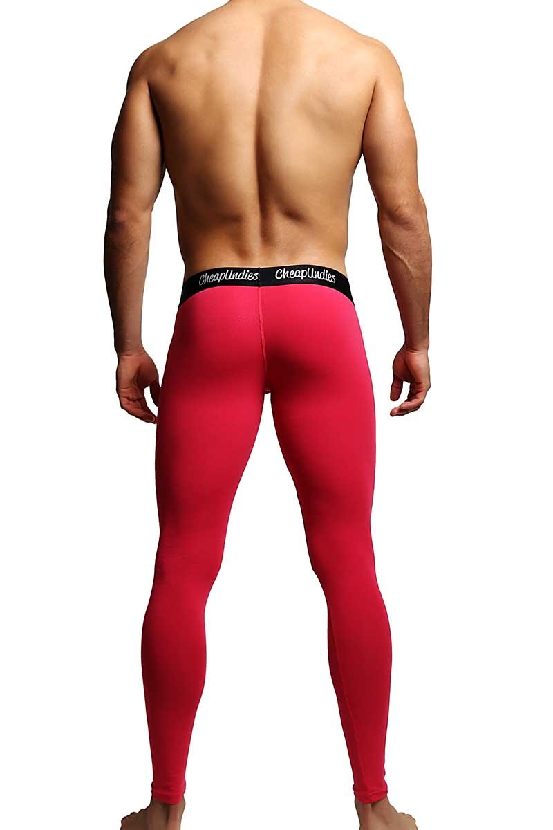 CheapUndies Red Contour Pouch Long Underwear