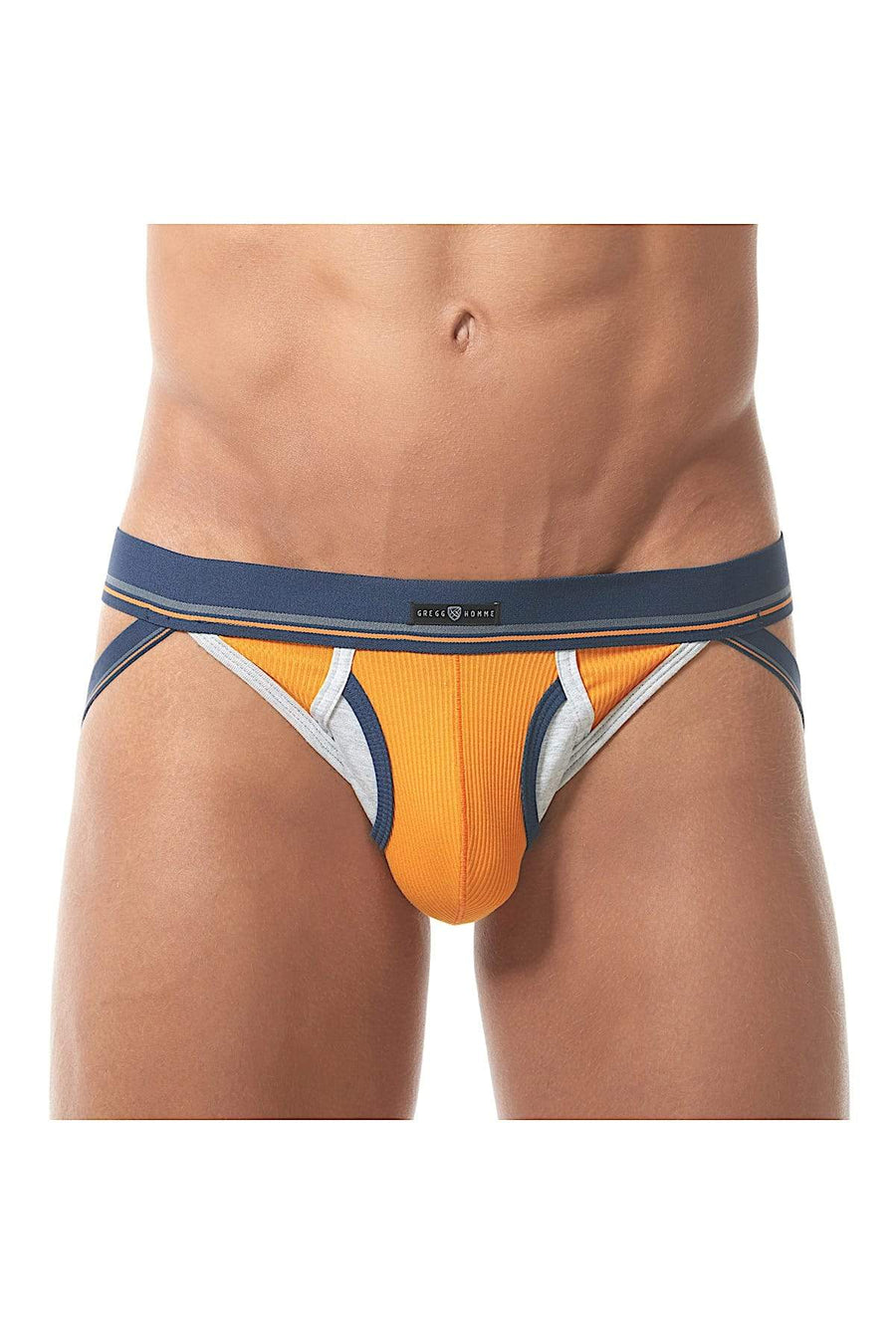 Gregg Homme Orange Sense Retro Fly-Front Jockstrap