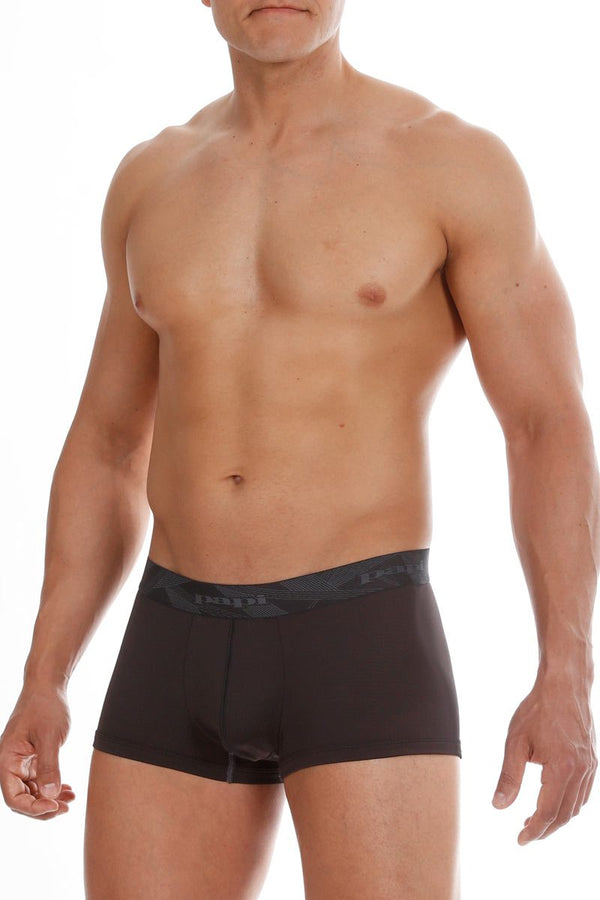 2-Pack Papi Charcoal & Black Performance Mesh Brazilian Trunks
