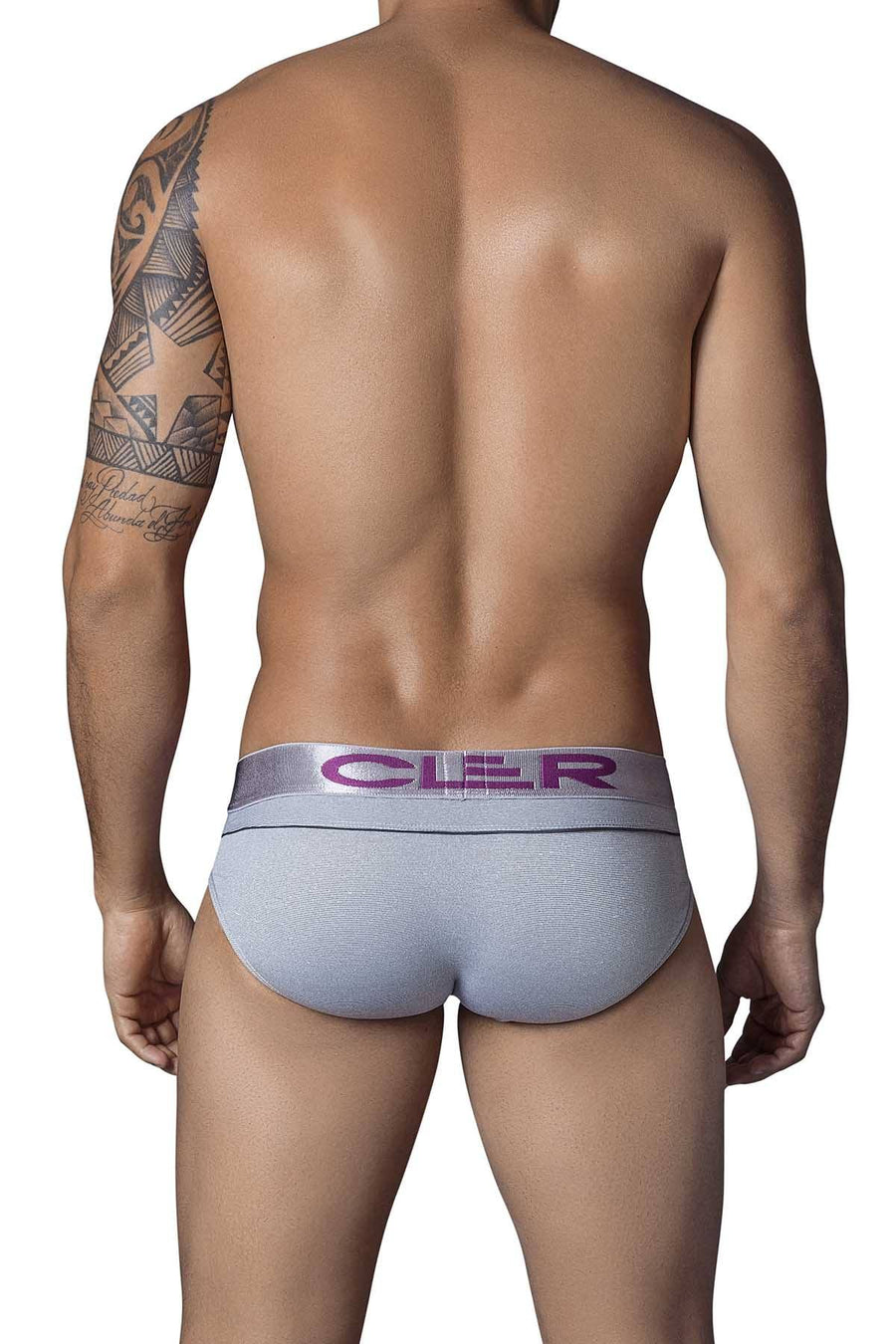 Clever Silver/Purple Classy Icon Latin Brief