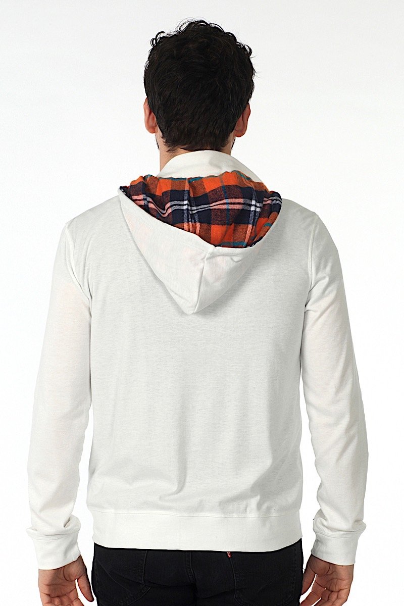 Zutoq White Zestal Zipper Hoodie