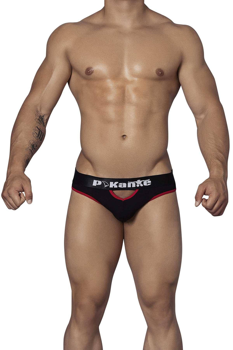 Pikante Black/Red Assault Thong