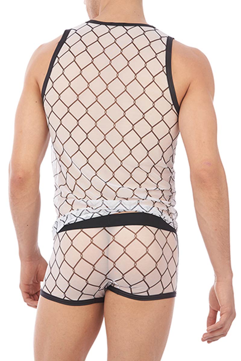 Gregg Homme White Wired Mesh Tank Top