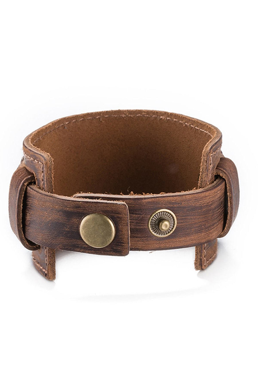 Brown Leather Wristband