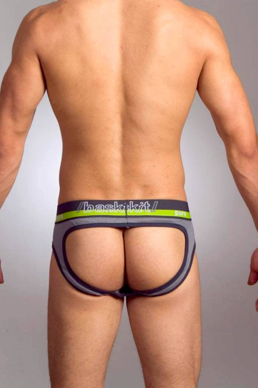 Baskit Charcoal-Grey Pure Jock-Brief