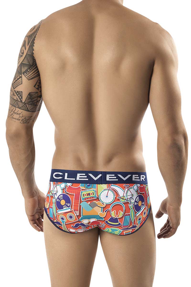 Clever Orange Necktie Piping Brief