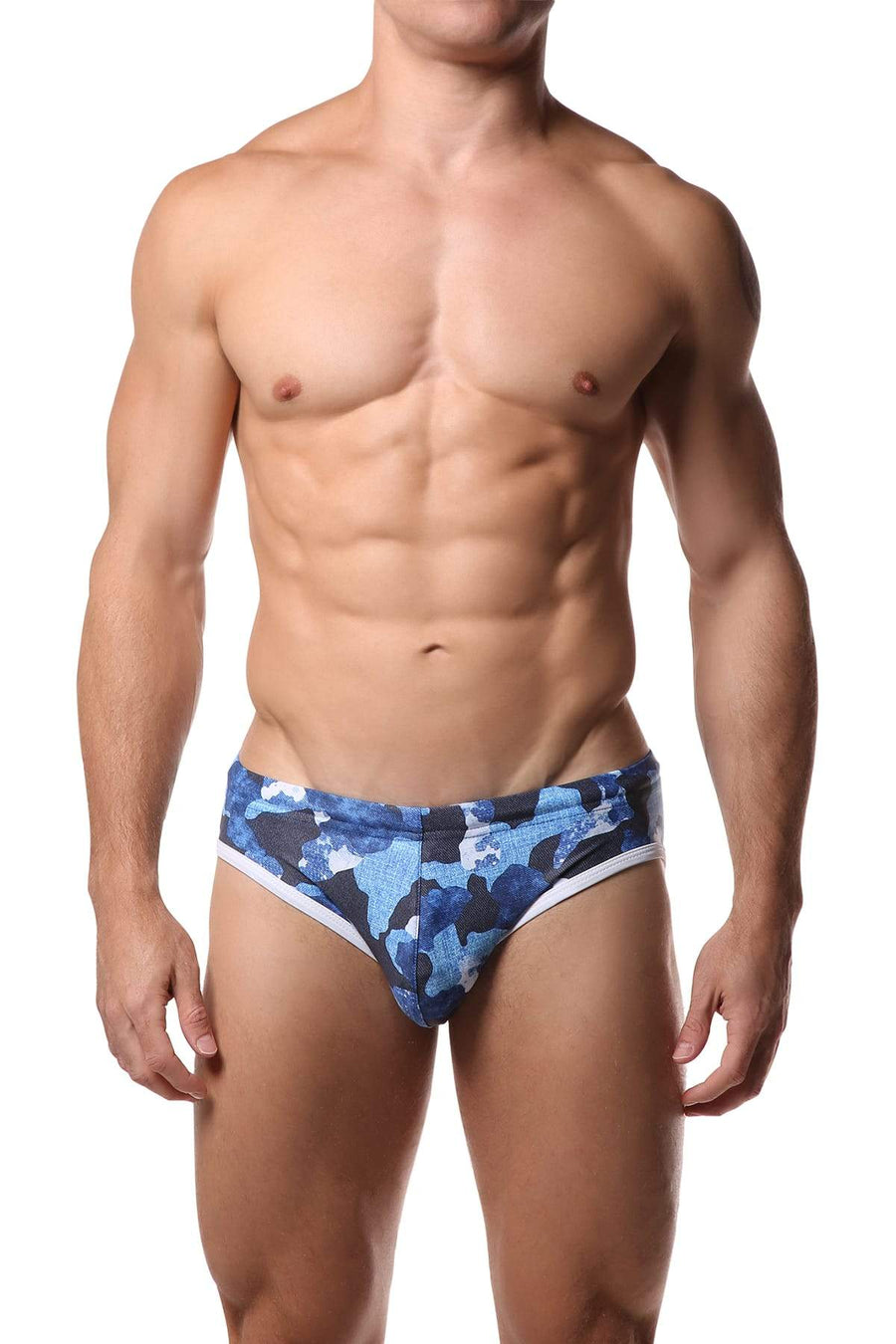 Datch Blue Camouflage Swim Brief