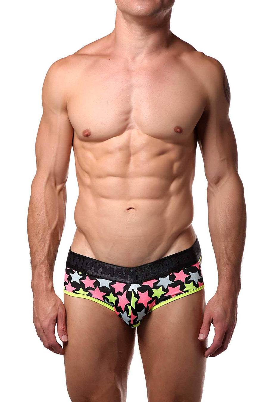 Candyman Neon Stars Printed Brief