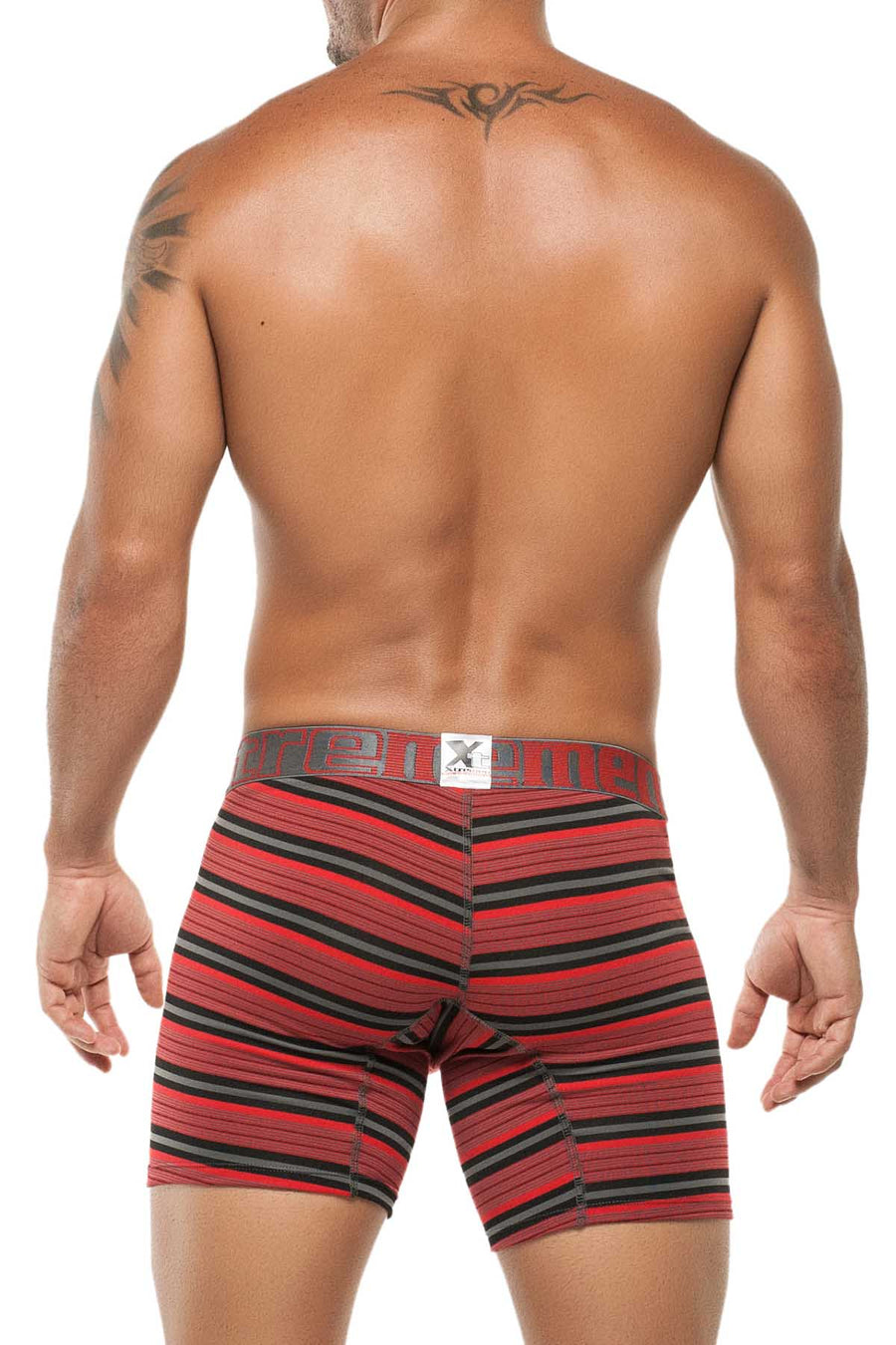Xtremen Red Thin Stripes Boxer Brief