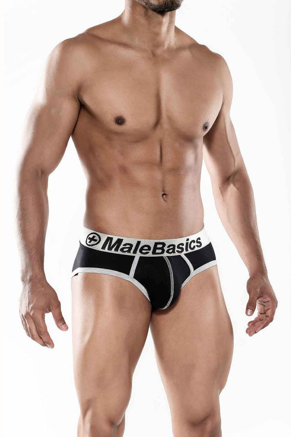 Male Basics Black Contrast Brief