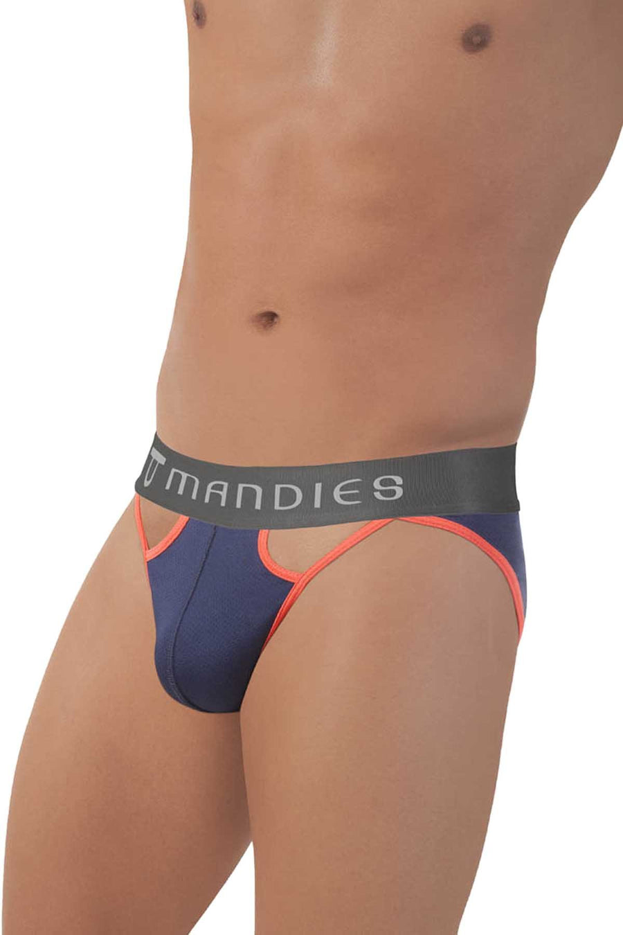 Mandies Navy/Neon Casino Brief