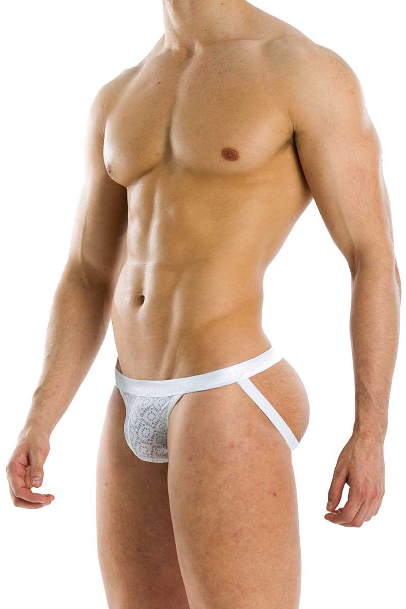 Modus Vivendi White Geo Jockstrap