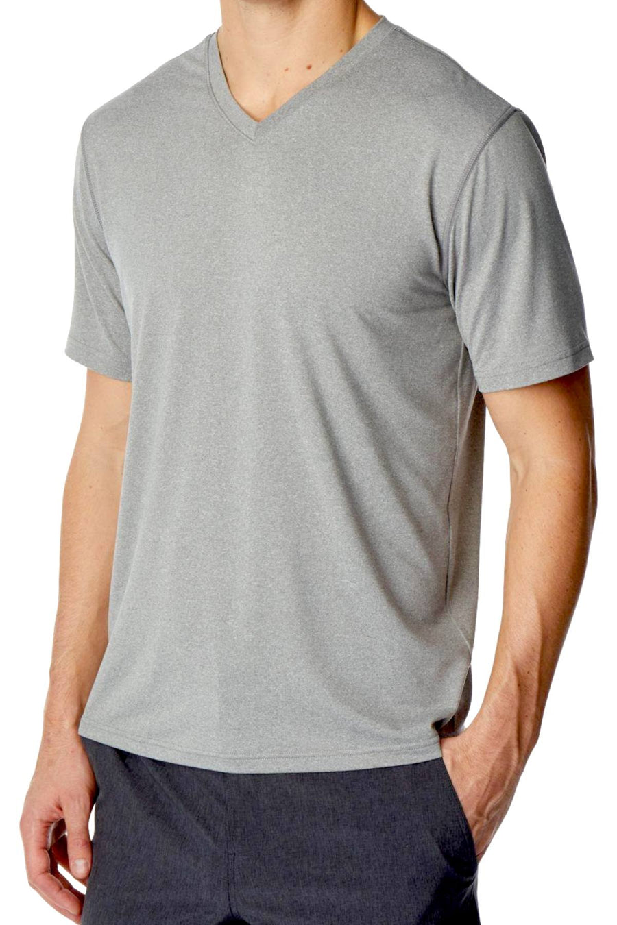 32 Degrees Ariel-Grey V-Neck T-Shirt