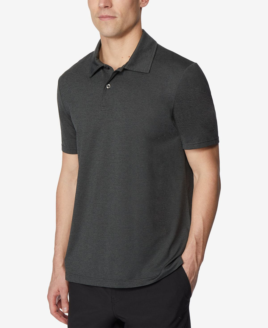 32 Degrees Techno Mesh Polo Heather Olive
