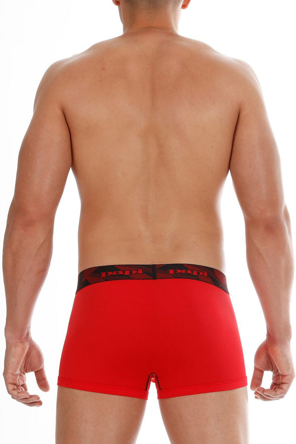 Papi Red/Black Performance Mesh Brazilian Trunk 2-Pack