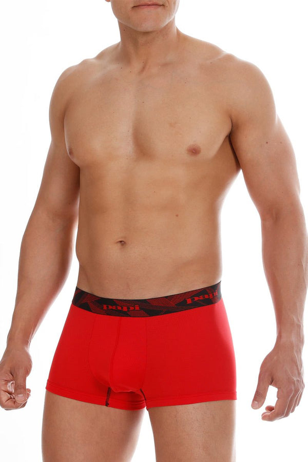 Papi Red/Black Performance Mesh Brazilian Trunk 2-Pack