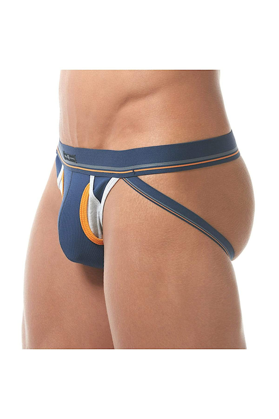 Gregg Homme Navy Sense Retro Fly-Front Jockstrap