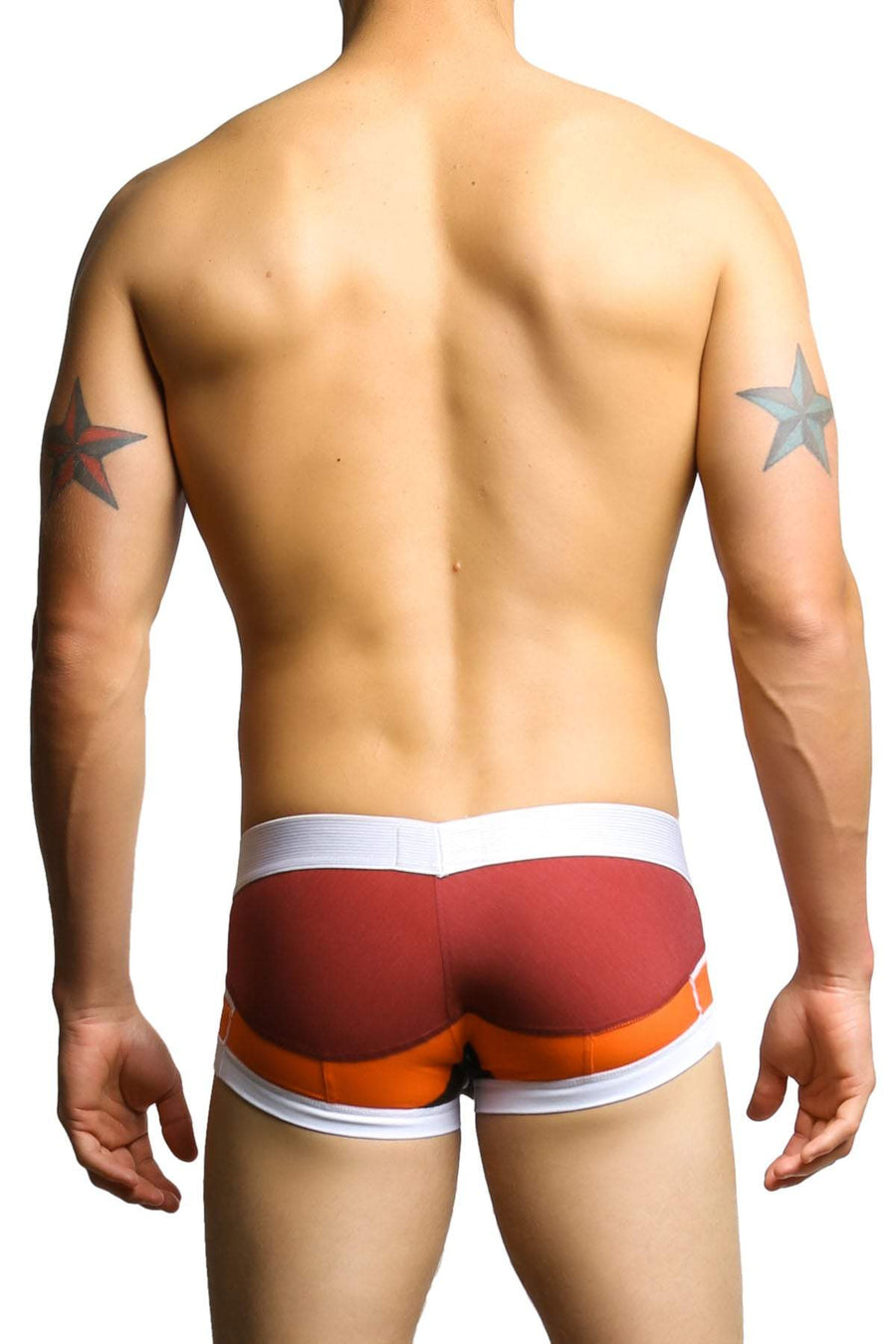 Joe's Jeans Orange & Brown Boxer Trunk