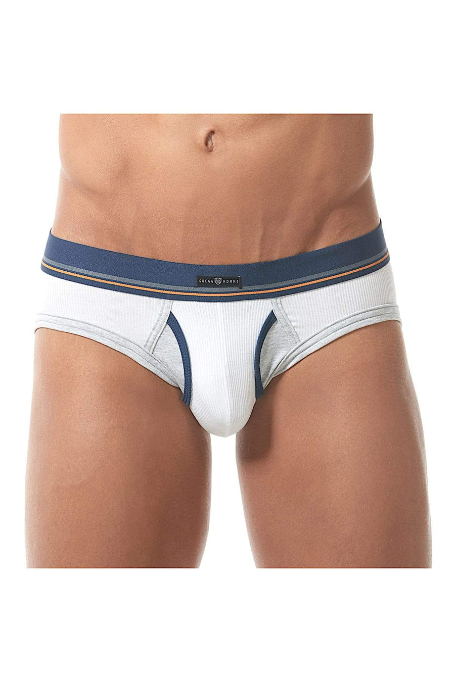 Gregg Homme White Sense Ribbed Modal Brief