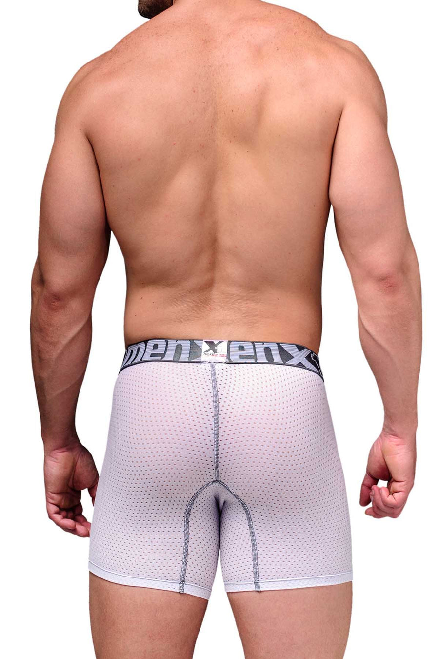 Xtremen White Microfiber Mesh Boxer Brief