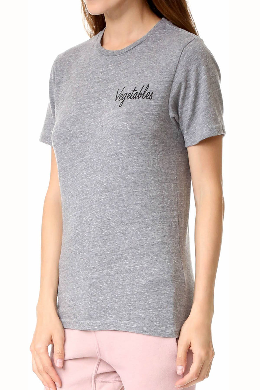 Rxmance Unisex Grey Veggies Crew Tee