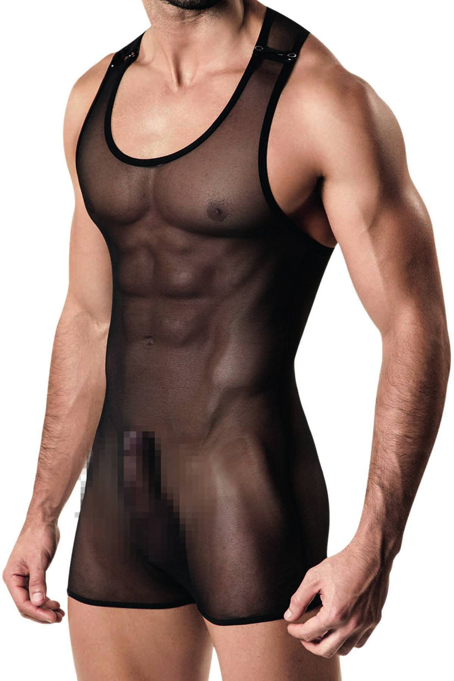 Pikante Black Silom Mesh Body Singlet