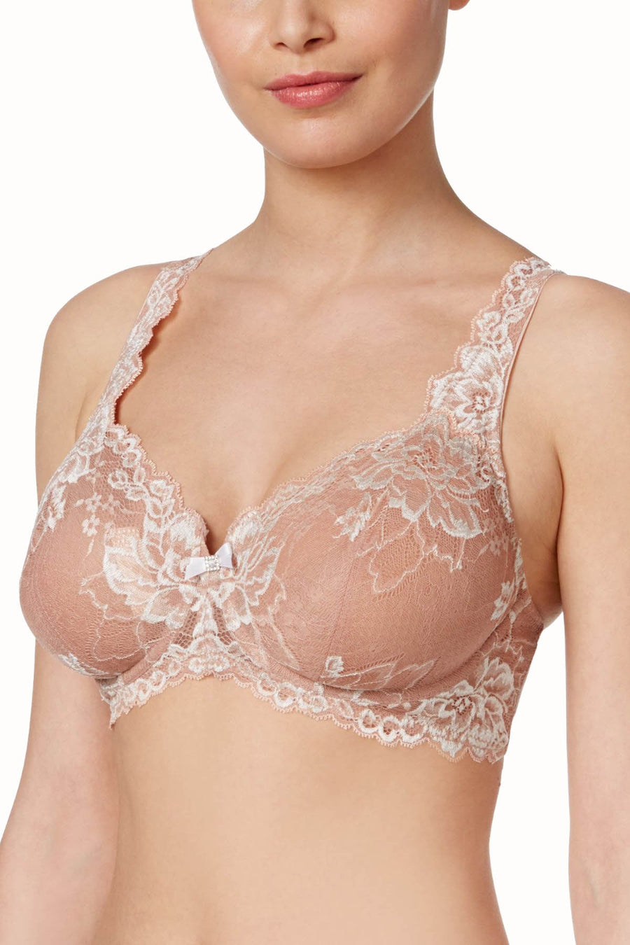 Lunaire Rosewood Limoges Lace Demi Bra