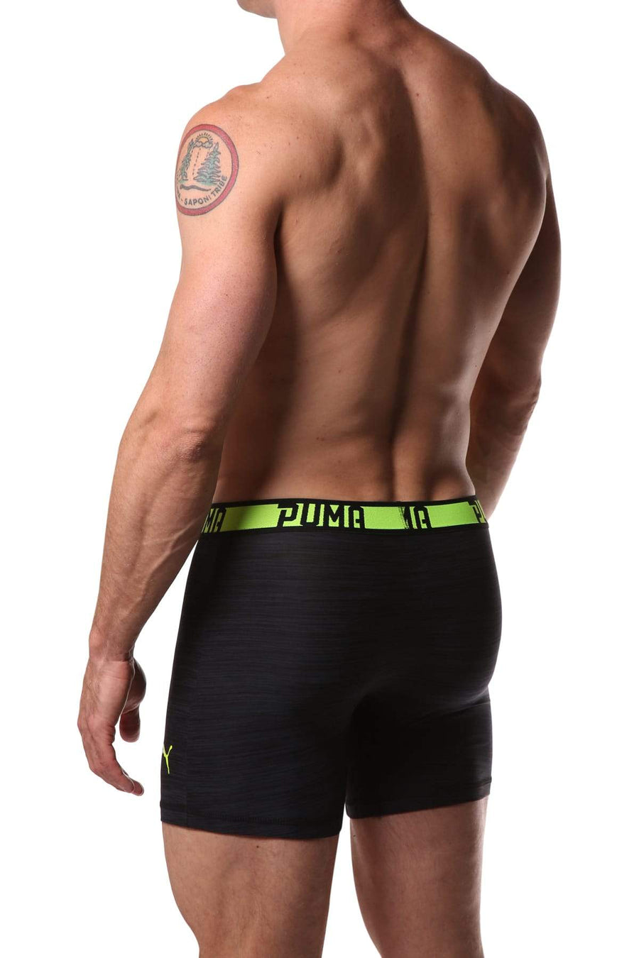 PUMA Black Stripe Boxer Brief