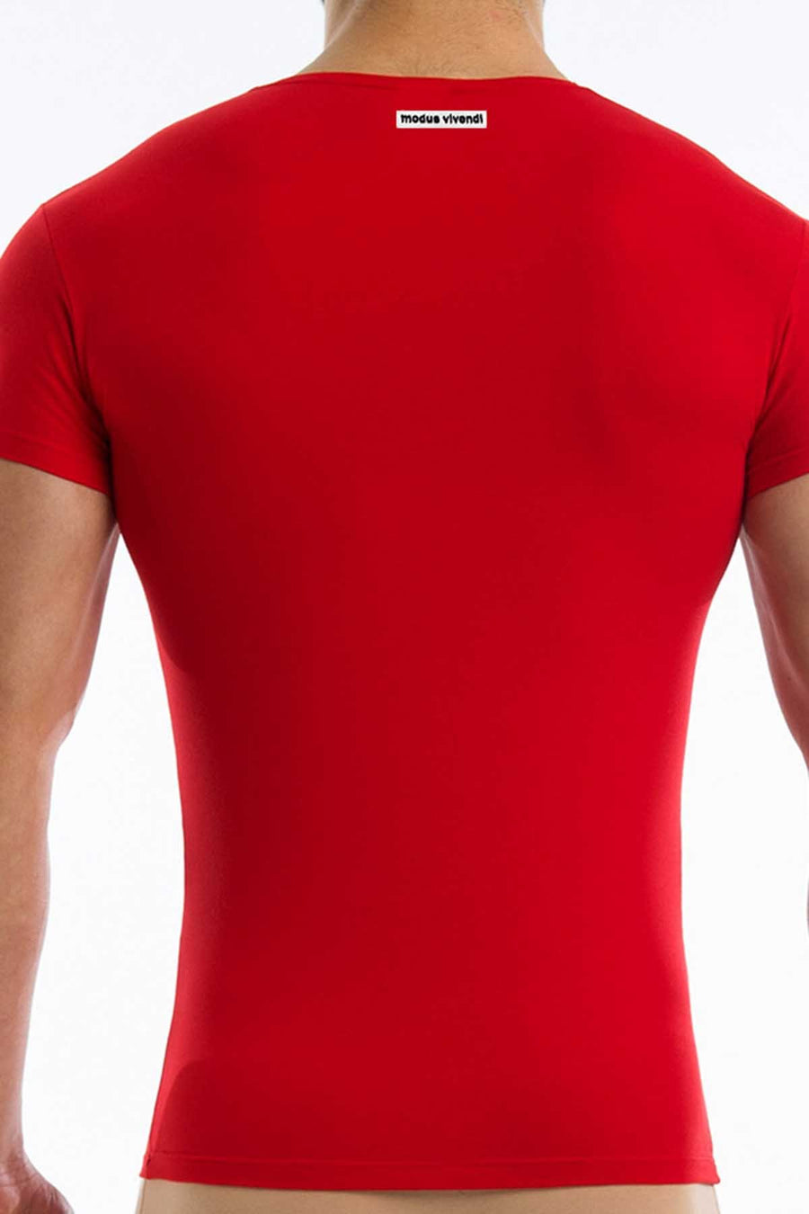 Modus Vivendi Red Plain V-Shirt