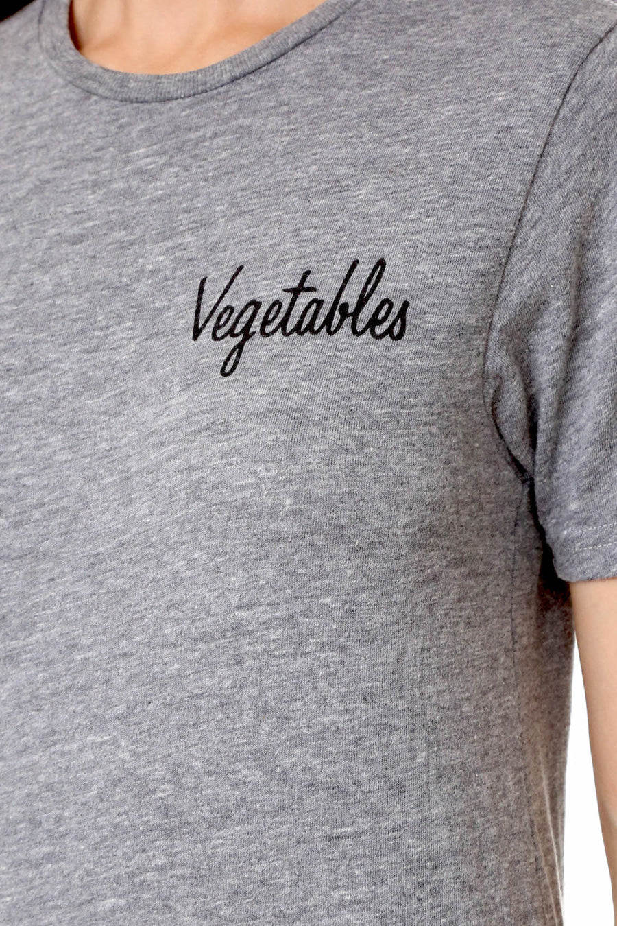 Rxmance Unisex Grey Veggies Crew Tee