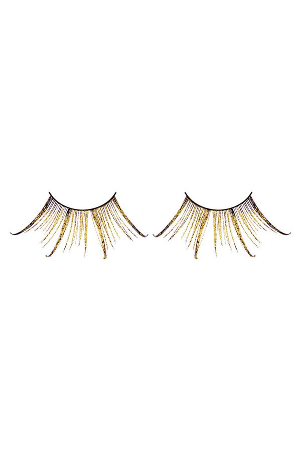 Baci Brown-Gold Starlight Edition Feathered Eyelashes