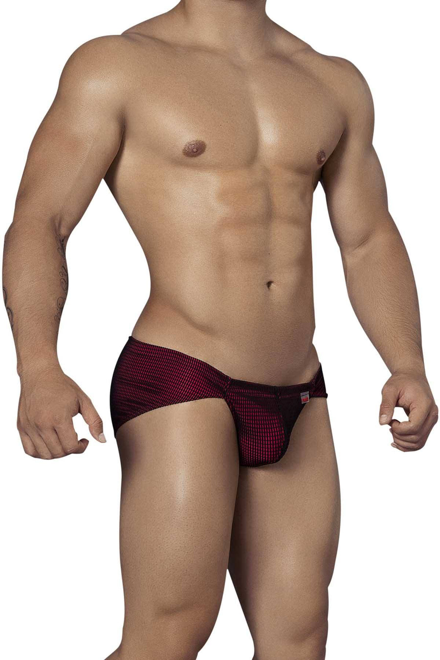 Pikante Black/Red Parachute Matrix Brief